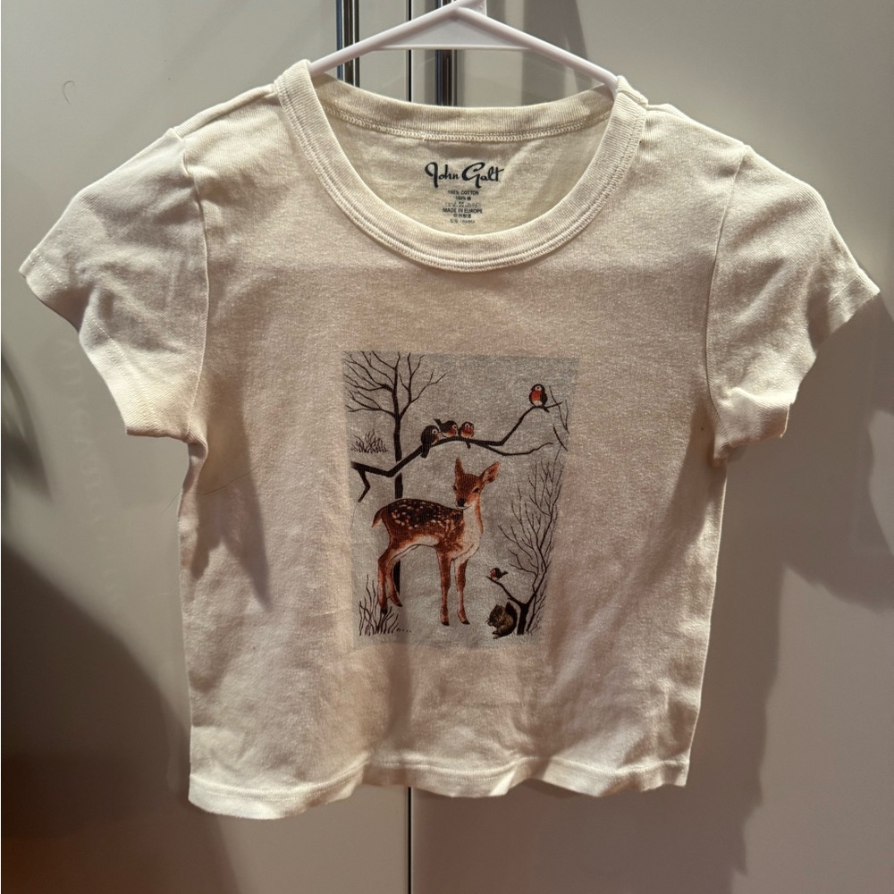 J Galt cropped tshirt never used one size